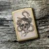 Diseño de calavera y huesos de serpiente Diseño de calavera y huesos de serpiente