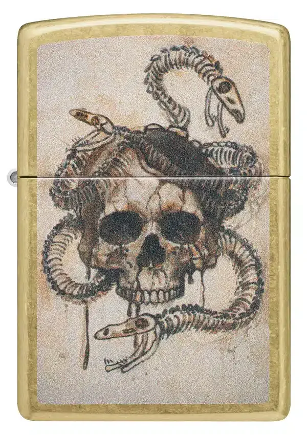 Diseño de calavera y huesos de serpiente Diseño de calavera y huesos de serpiente