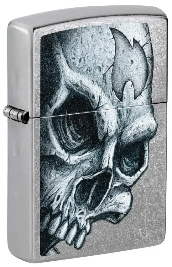Diseño de calavera y llama Diseño de calavera y llama