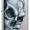 Diseño de calavera y llama Diseño de calavera y llama