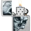 Diseño de calavera y llama Diseño de calavera y llama