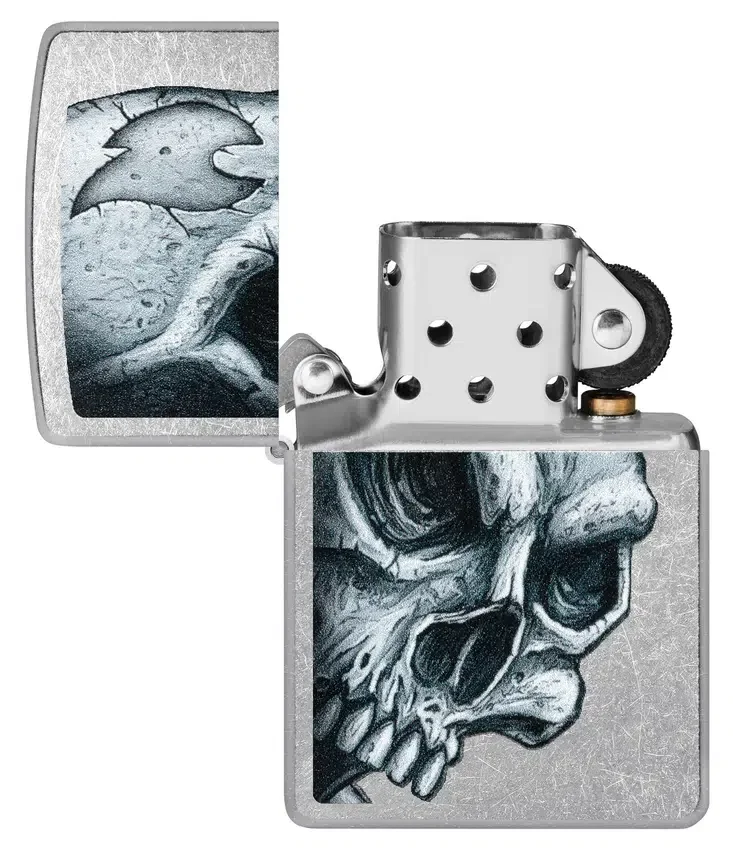 Diseño de calavera y llama Diseño de calavera y llama