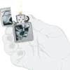 Diseño de calavera y llama Diseño de calavera y llama