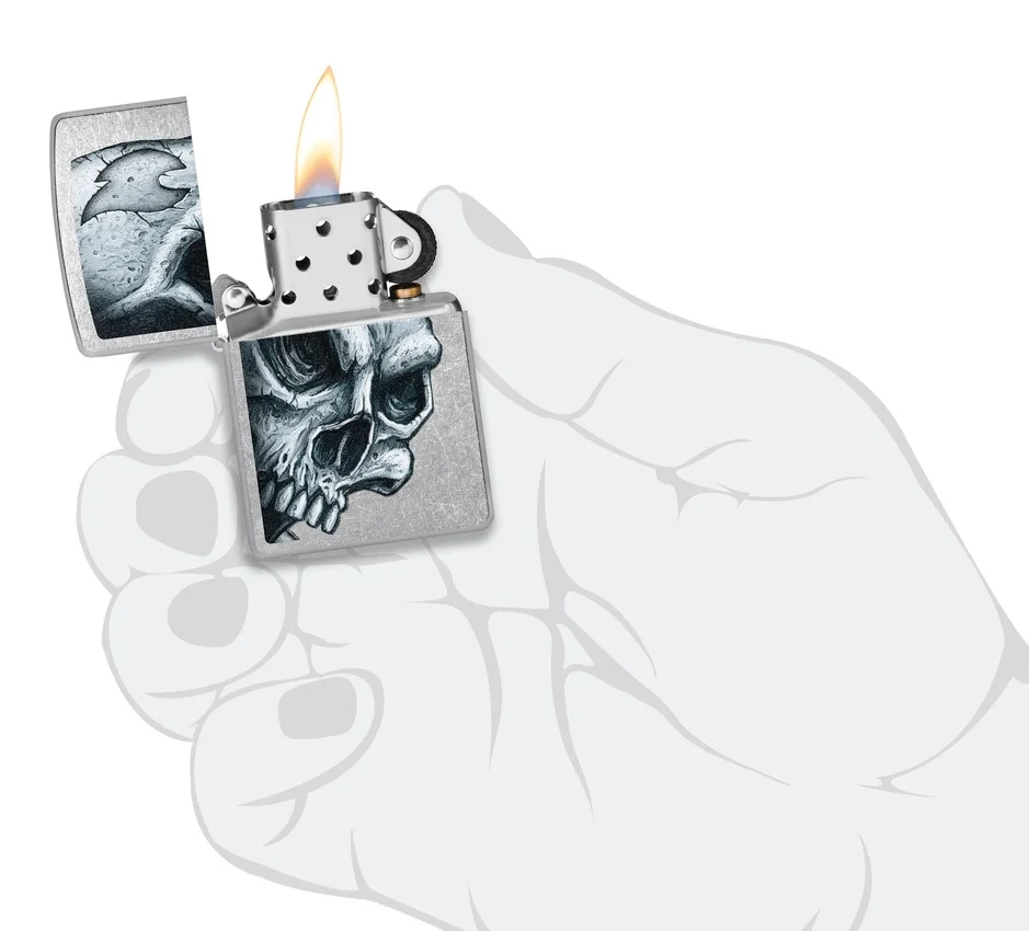 Diseño de calavera y llama Diseño de calavera y llama