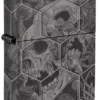 Diseño de calaveras con setas Diseño de calaveras con setas