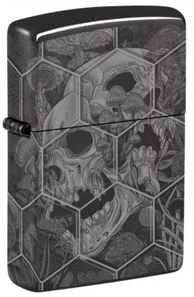 Diseño de calaveras con setas