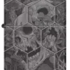 Diseño de calaveras con setas Diseño de calaveras con setas