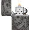 Diseño de calaveras con setas Diseño de calaveras con setas