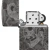 Diseño de calaveras con setas Diseño de calaveras con setas