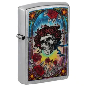 Diseño de calaveras y rosas de Grateful Dead