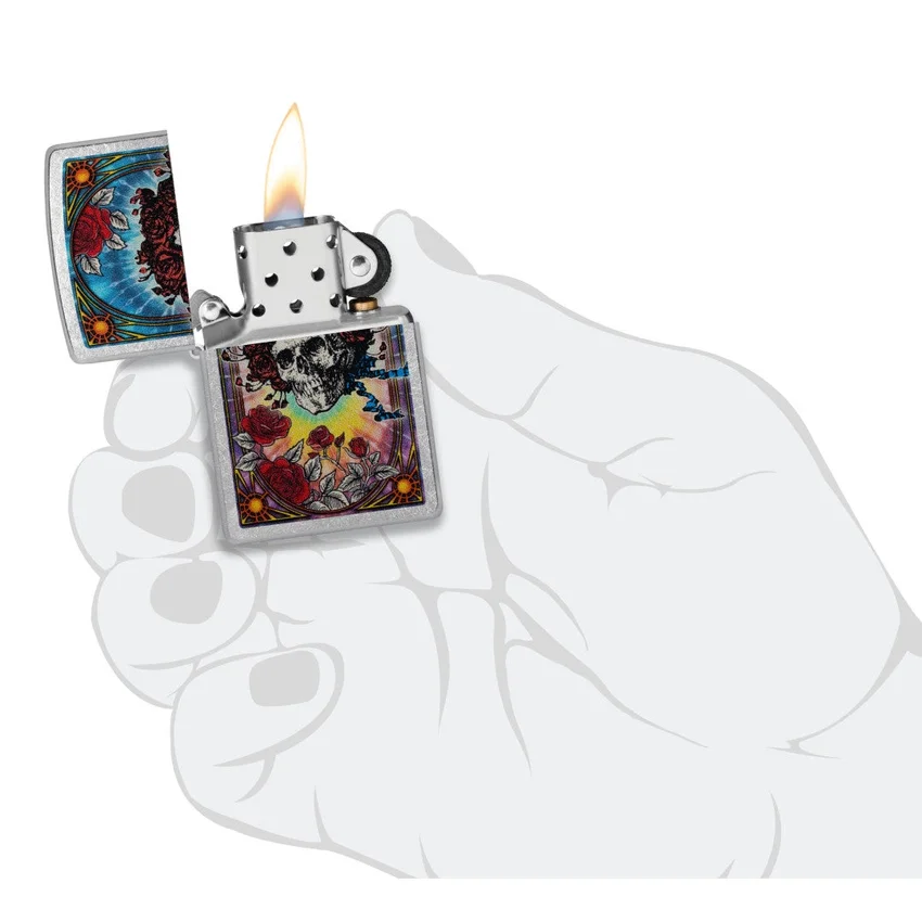 Diseño de calaveras y rosas de Grateful Dead Diseño de calaveras y rosas de Grateful Dead