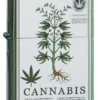 Diseño de cannabis en verde de alto brillo Diseño de cannabis en verde de alto brillo