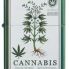 Diseño de cannabis en verde de alto brillo Diseño de cannabis en verde de alto brillo
