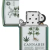 Diseño de cannabis en verde de alto brillo Diseño de cannabis en verde de alto brillo