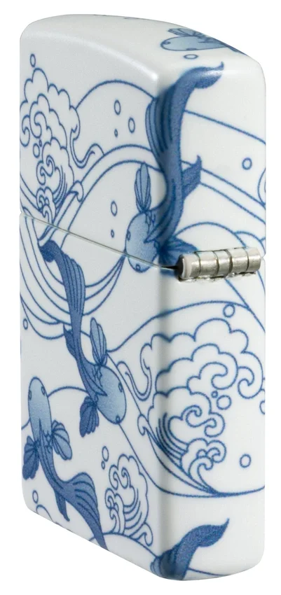 Diseño de carpas koi en porcelana Diseño de carpas koi en porcelana