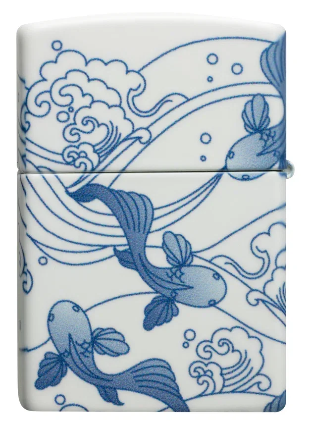 Diseño de carpas koi en porcelana Diseño de carpas koi en porcelana