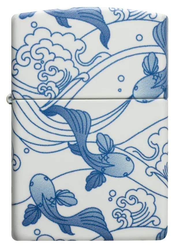 Diseño de carpas koi en porcelana Diseño de carpas koi en porcelana