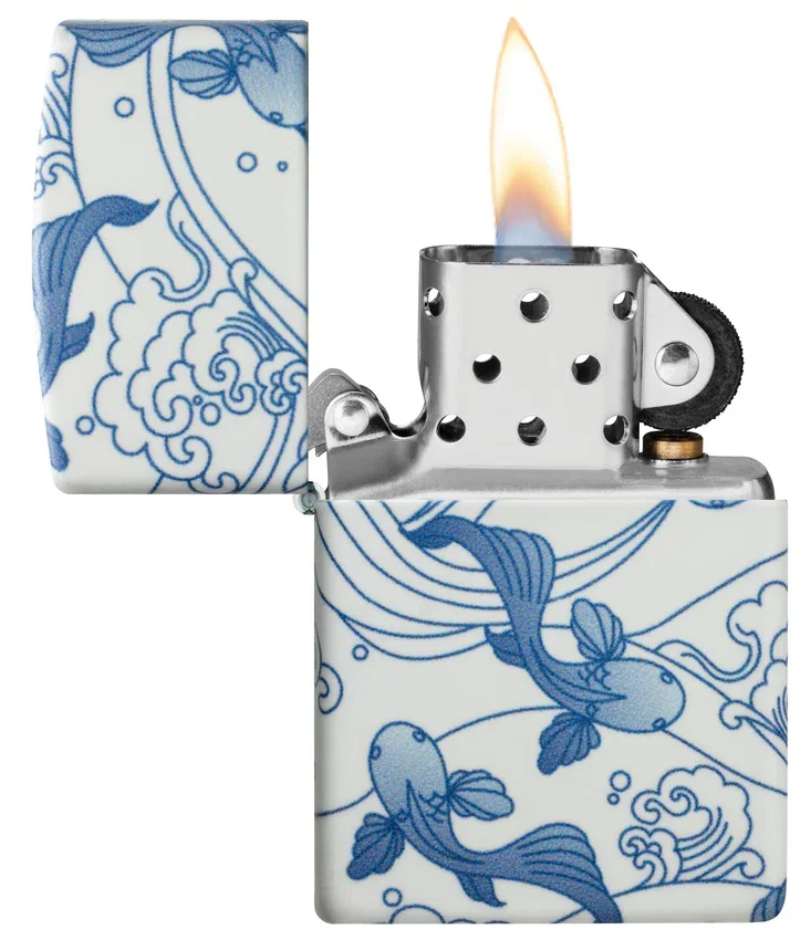 Diseño de carpas koi en porcelana Diseño de carpas koi en porcelana