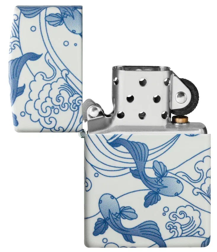 Diseño de carpas koi en porcelana Diseño de carpas koi en porcelana