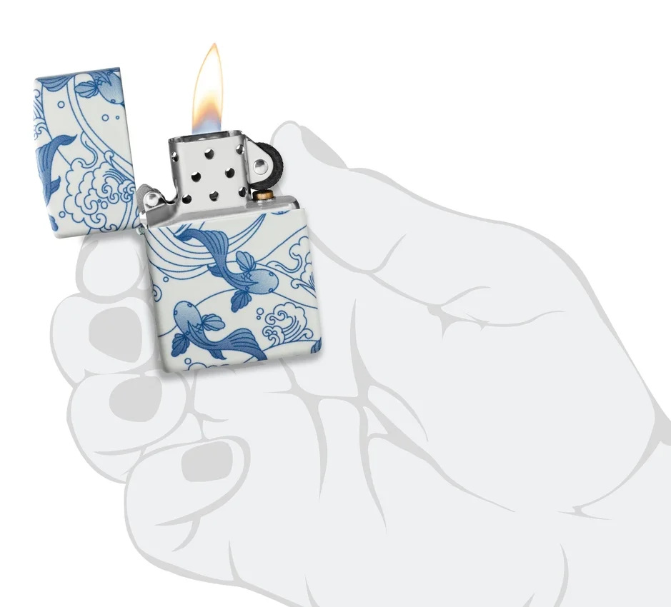 Diseño de carpas koi en porcelana Diseño de carpas koi en porcelana