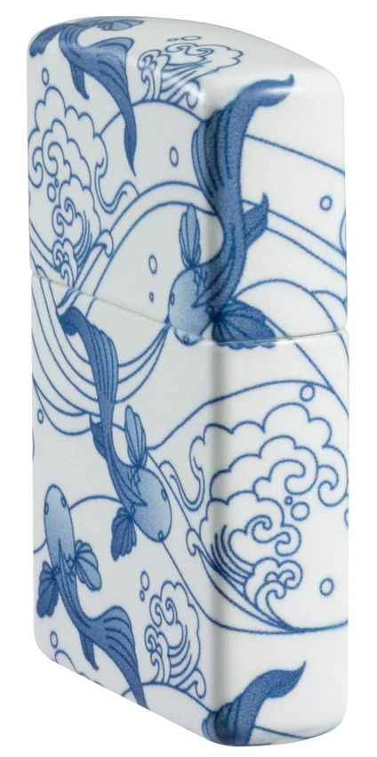 Diseño de carpas koi en porcelana Diseño de carpas koi en porcelana