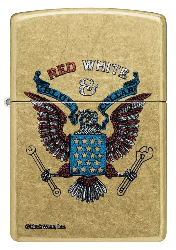 Diseño de cuello «Red White & Blue» de Buck Wear™ Diseño de cuello «Red White & Blue» de Buck Wear™