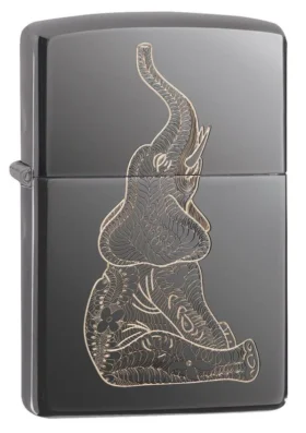 Diseño de elefante Zentangle