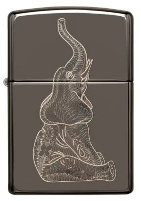 Diseño de elefante Zentangle