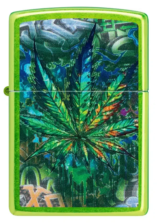 Diseño de hoja de cannabis con estilo graffiti Diseño de hoja de cannabis con estilo graffiti