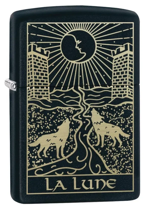 Diseño de la carta del tarot «El Lobo» Diseño de la carta del tarot «El Lobo»