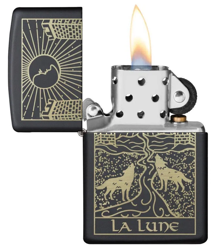 Diseño de la carta del tarot «El Lobo» Diseño de la carta del tarot «El Lobo»