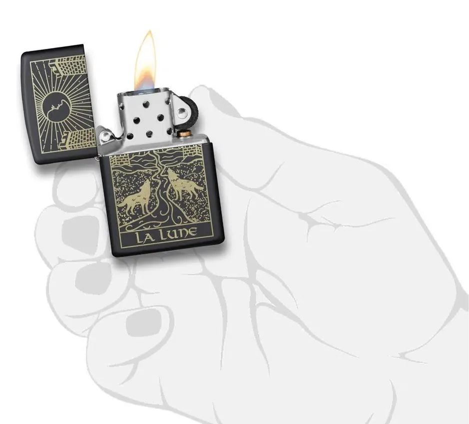 Diseño de la carta del tarot «El Lobo» Diseño de la carta del tarot «El Lobo»