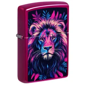 Diseño de león multicolor