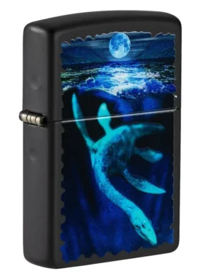 Diseño de Loch Ness con luz negra