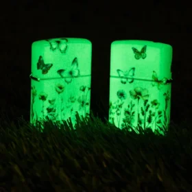 Diseño de mariposas luminosas