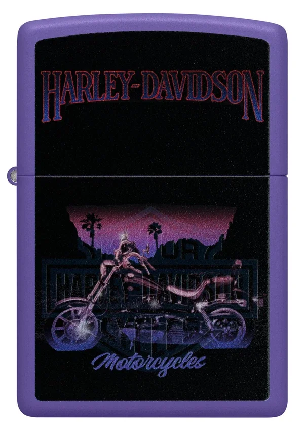 Diseño de motocicleta Harley-Davidson® con luz negra Diseño de motocicleta Harley-Davidson® con luz negra