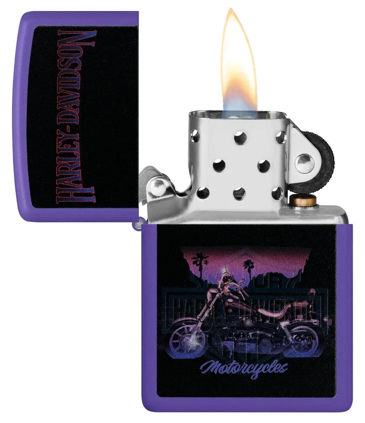 Diseño de motocicleta Harley-Davidson® con luz negra Diseño de motocicleta Harley-Davidson® con luz negra