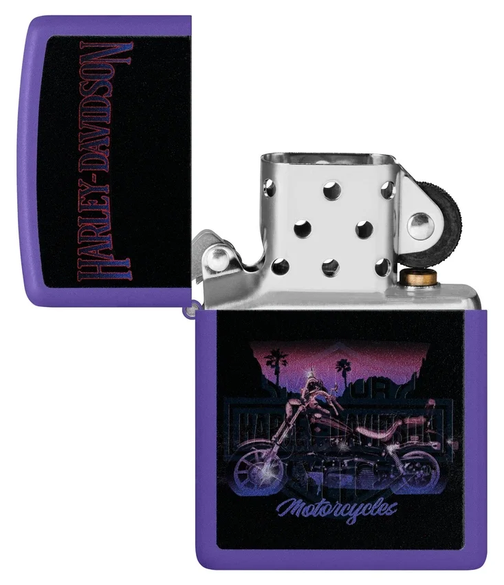 Diseño de motocicleta Harley-Davidson® con luz negra Diseño de motocicleta Harley-Davidson® con luz negra
