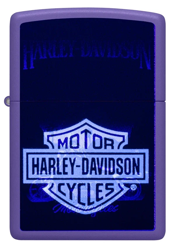 Diseño de motocicleta Harley-Davidson® con luz negra Diseño de motocicleta Harley-Davidson® con luz negra