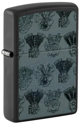 Diseño de motores Harley-Davidson® con luz negra