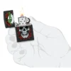 Diseño de Poison con calavera y rosas Diseño de Poison con calavera y rosas