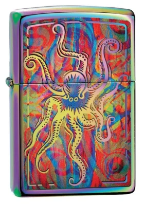 Diseño de pulpo multicolor