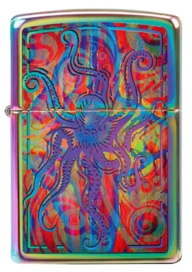Diseño de pulpo multicolor