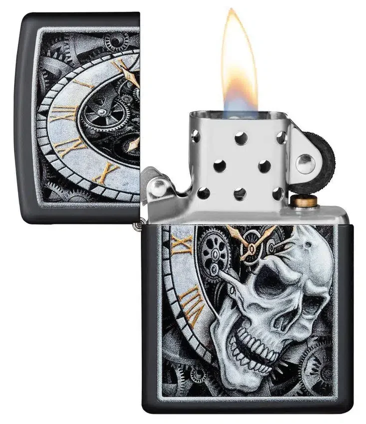 Diseño de reloj con calavera Diseño de reloj con calavera