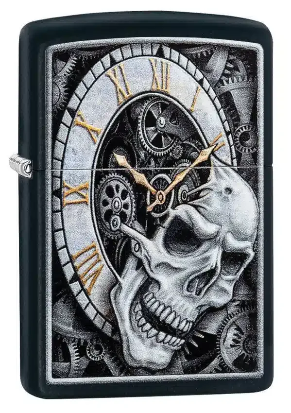 Diseño de reloj con calavera Diseño de reloj con calavera