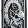 Diseño de reloj con calavera Diseño de reloj con calavera