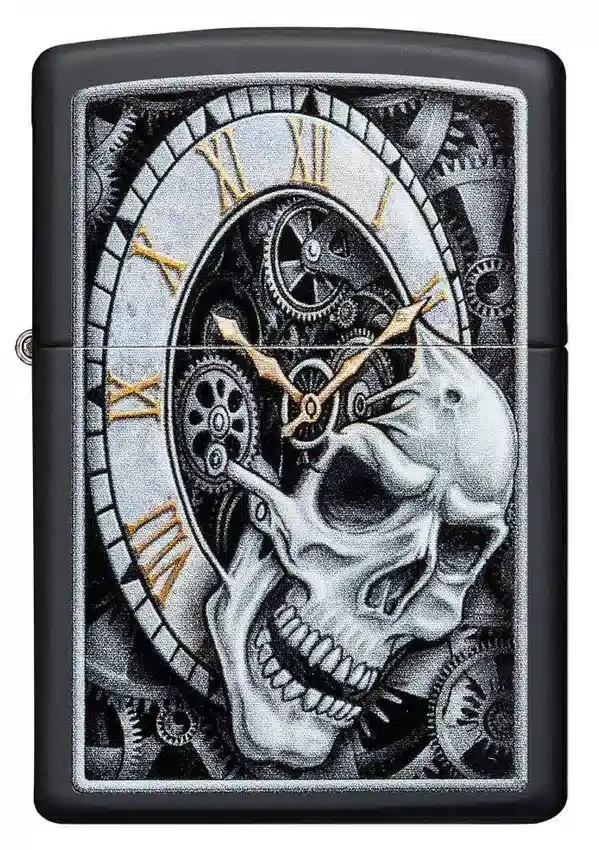 Diseño de reloj con calavera Diseño de reloj con calavera