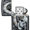 Diseño de reloj con calavera Diseño de reloj con calavera