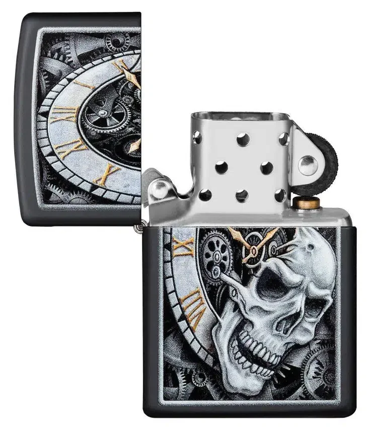 Diseño de reloj con calavera Diseño de reloj con calavera
