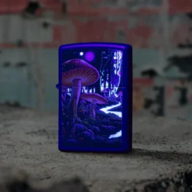 Diseño de setas con luz negra